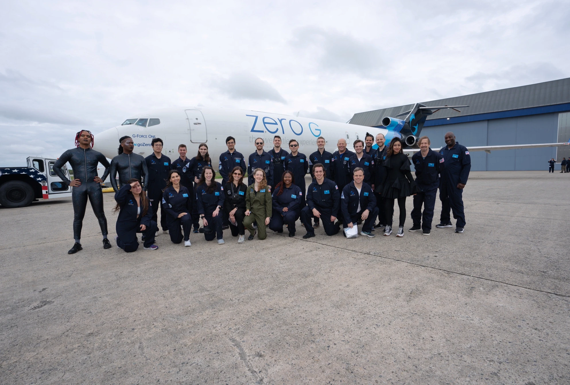 Pre-flight, suited up